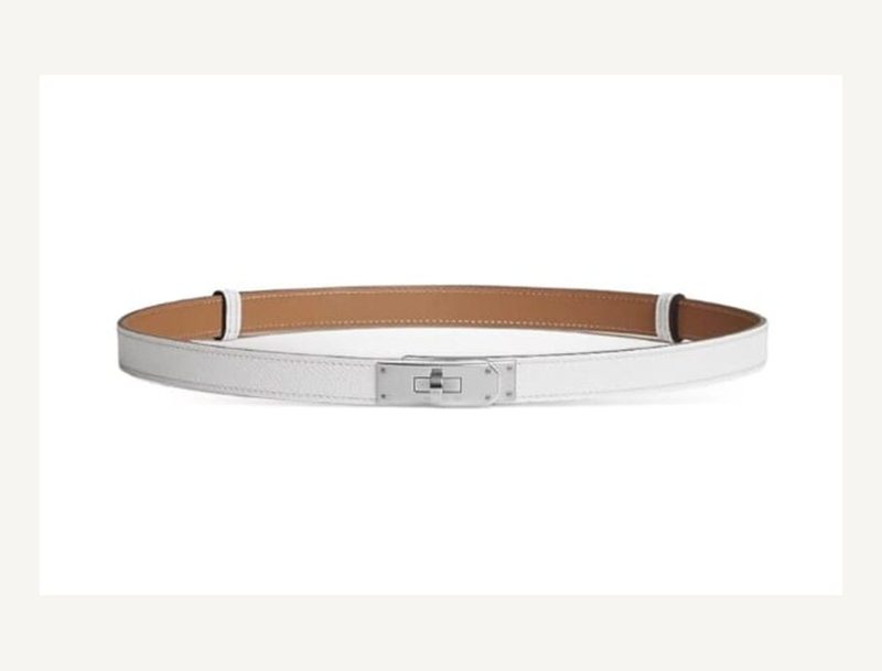 HERMÈS Kelly Belt — White