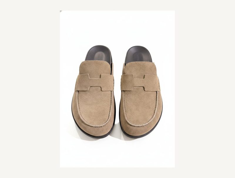 HERMÈS Hermes Mule — Etoupe, 43