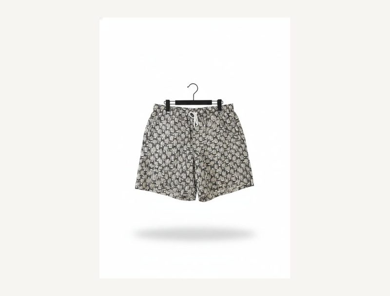 HERMÈS Hermes Swim Shorts — Beige, L