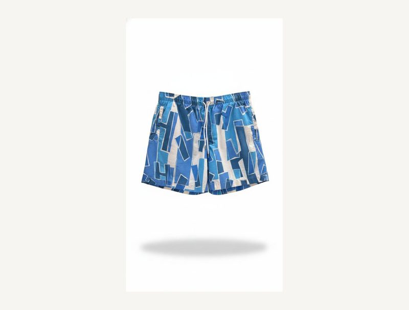 HERMÈS Hermes Swim Shorts — Baby Blue, M