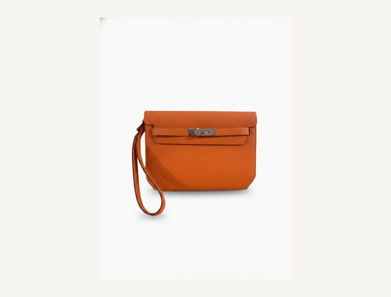 HERMÈS Depeche Orange Epsom