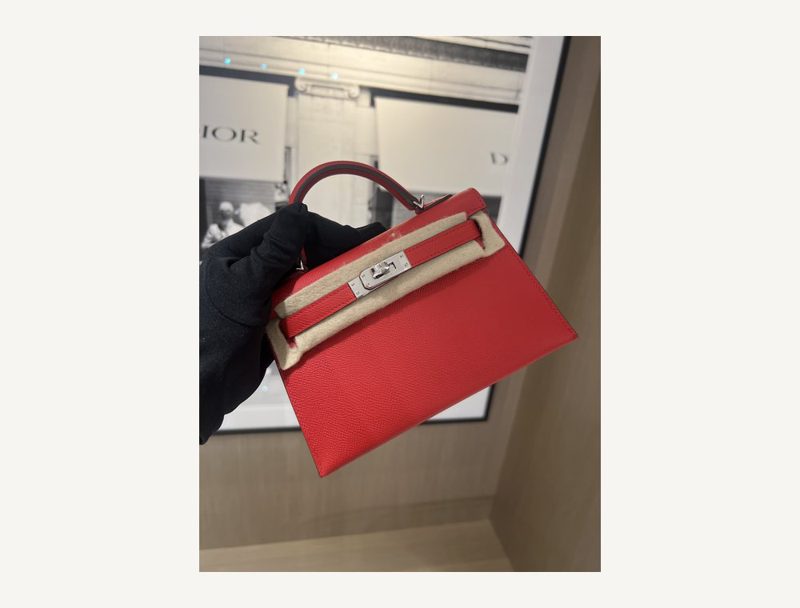 HERMÈS Mini Kelly Rouge de Couer