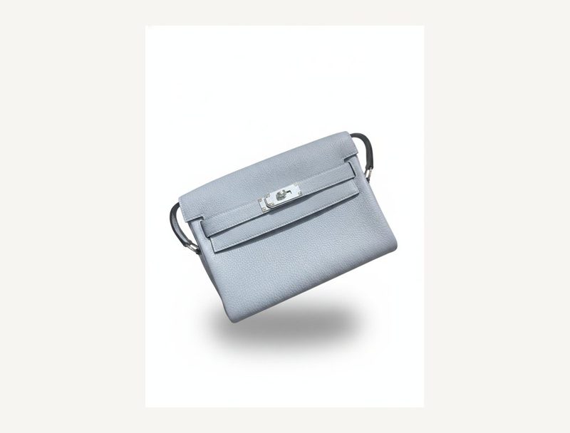 HERMÈS Kelly messenger — Blue glacier