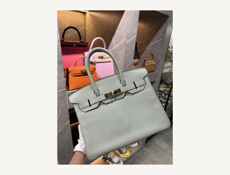 HERMÈS Hermès Birkin 30 Gris Neave