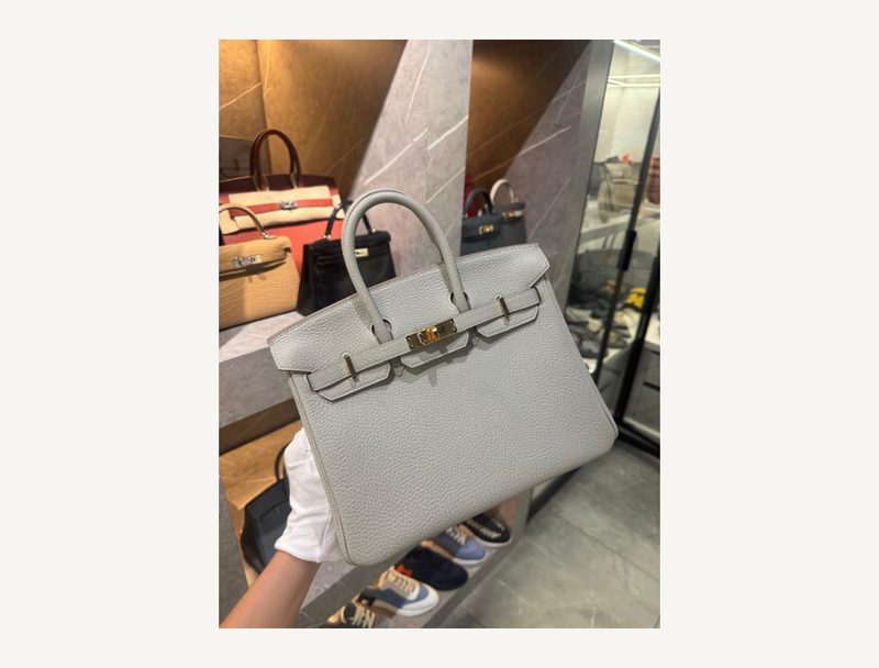 HERMÈS Birkin 25 Gris pearl — Gris