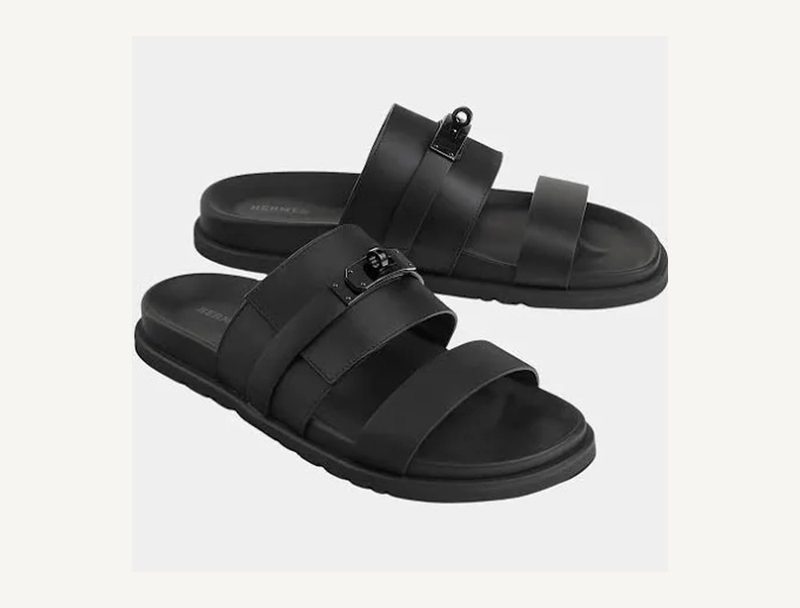 HERMÈS Hermes Jackson Sandal — Black, 43