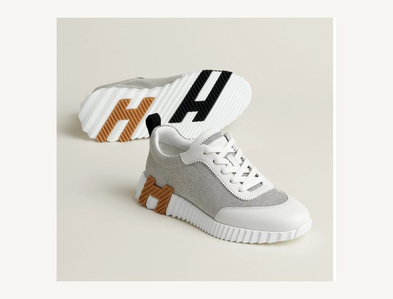 HERMÈS Hermes Bouncing SA — Prunoir / Blanc, 37