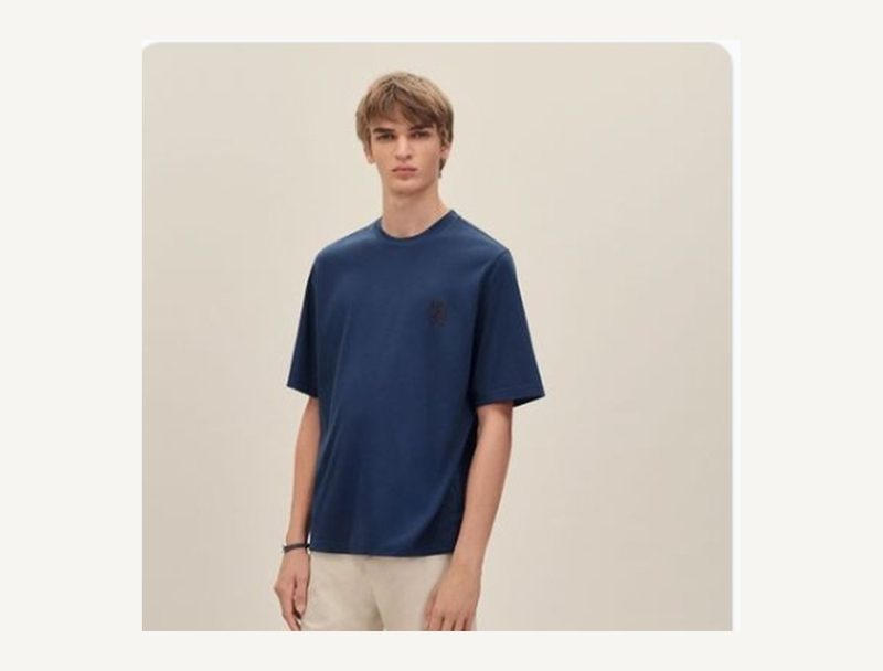 HERMÈS Hermes T Shirt — Navy, M