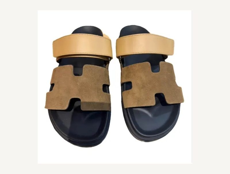 HERMÈS Hermes Chypre Sandals — Natural, 43.5
