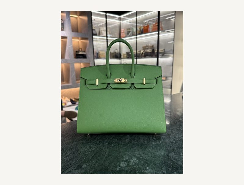 HERMÈS Hermes Birkin 25 Vert Yuka — Green