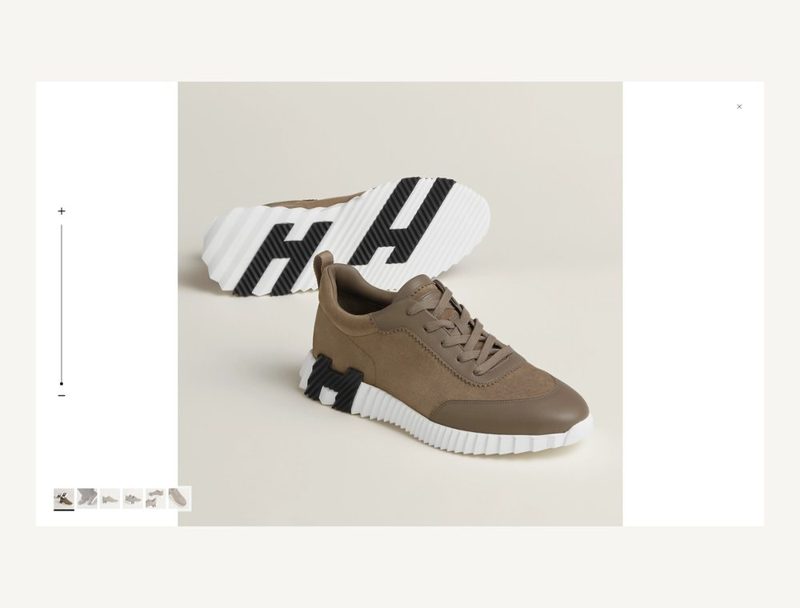 HERMÈS Hermes Bouncing — Brown Suede, 43.5