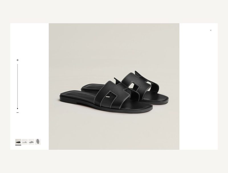HERMÈS Hermes Oran — Black, 38