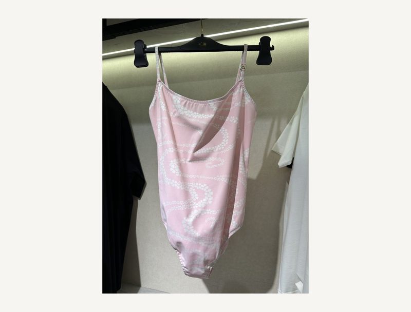 CHANEL Chanel Swim Onepiece — Pink Pattern, 38