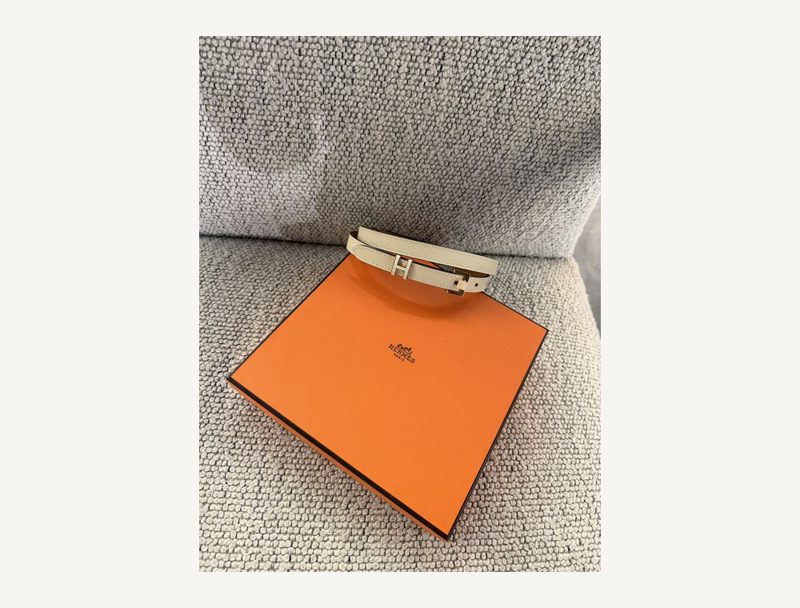 HERMÈS Hermes Belt — Craie
