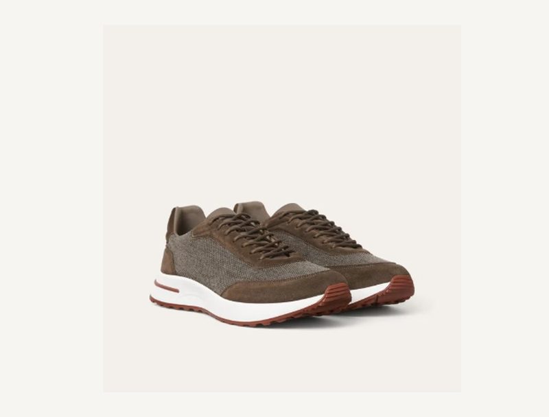 LORO PIANA Loro Piana Weekend Walk Evo — Light Brown, 41