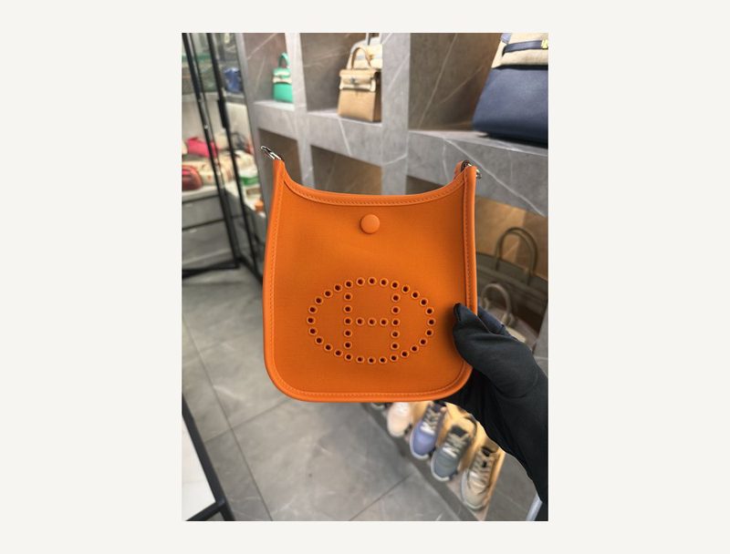 HERMÈS Hermes Mini Evelyn — Orange