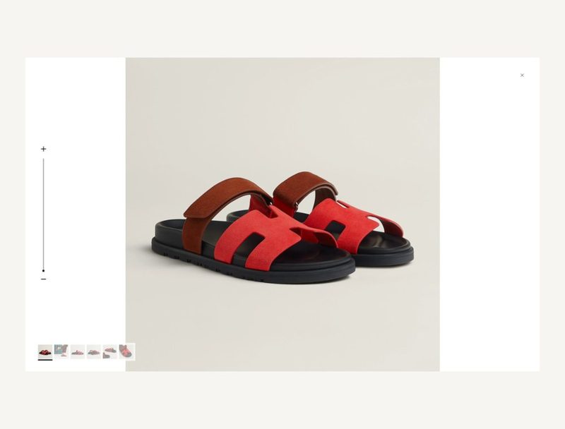 HERMÈS Hermes Chypre Sandals — Pink Brown, 36.5