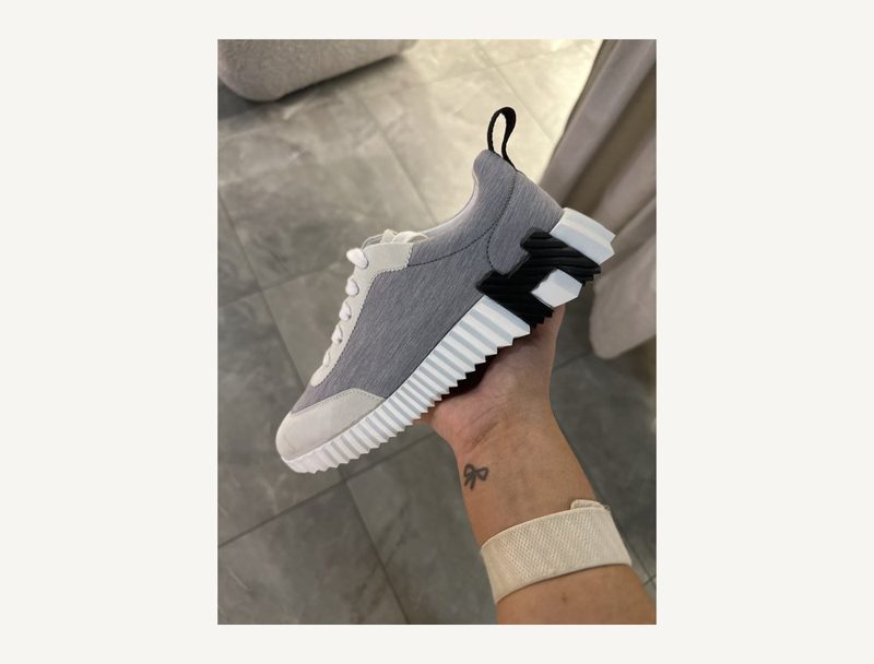 HERMÈS Hermes Bouncing — Grey Nylon, 37