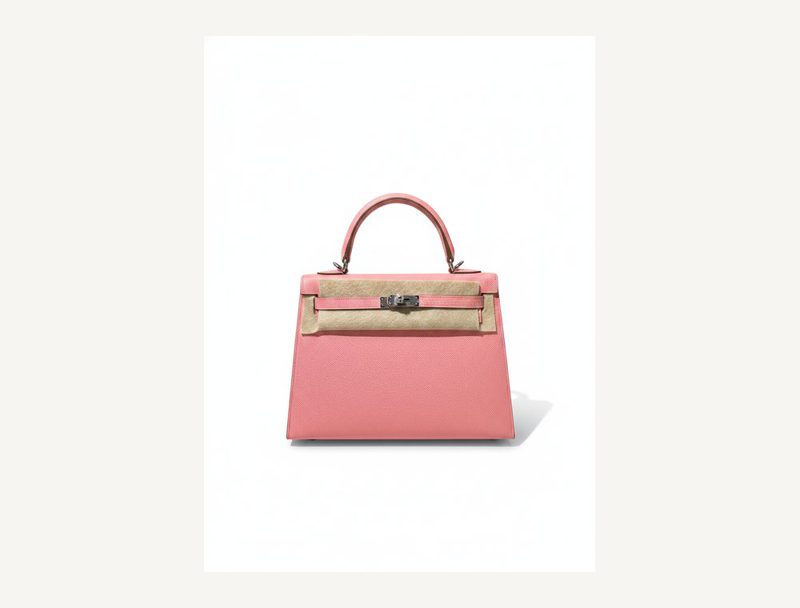 HERMÈS Hermes Kelly 25 DOHA STORE — Rose Confetti Pink, 25