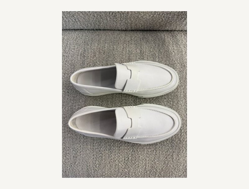 HERMÈS Hermes loafter — White, 42