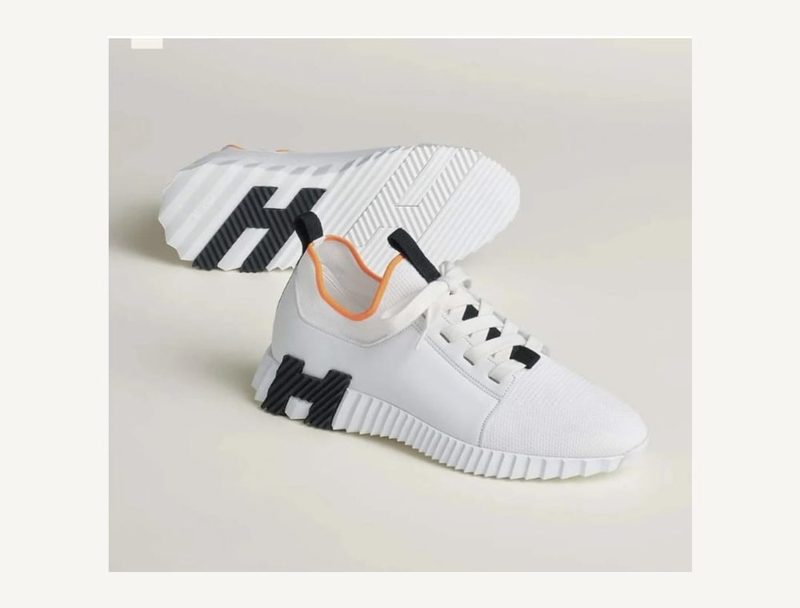 HERMÈS Hermes Bouncing Lift — White Mesh, 43