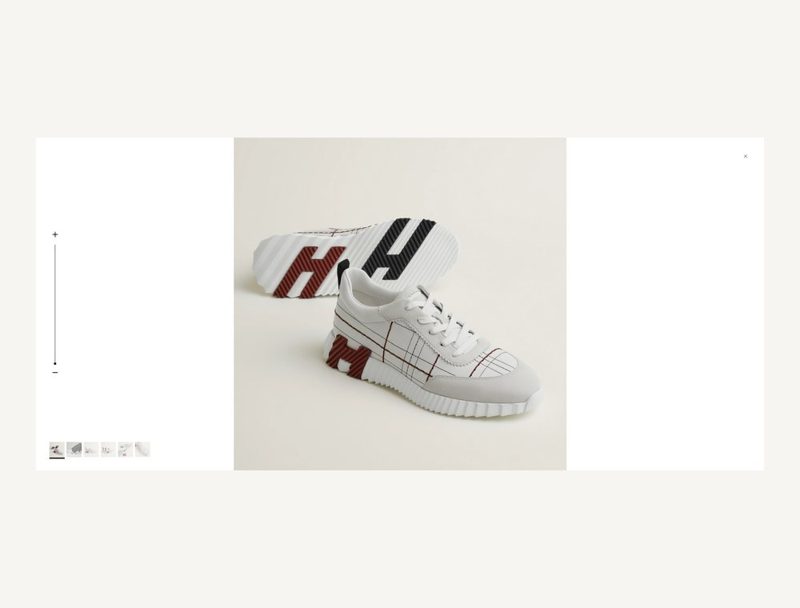 HERMÈS Hermes Bouncing — White Stitch, 41