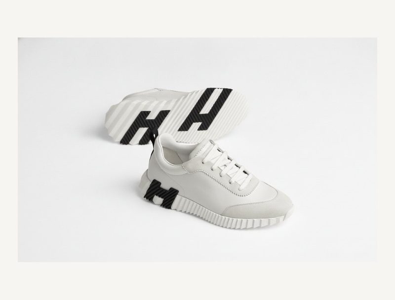 HERMÈS Hermes Bouncing — White With Black H, 41